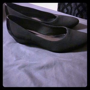 Black Circa Joan & David wedge ballerina